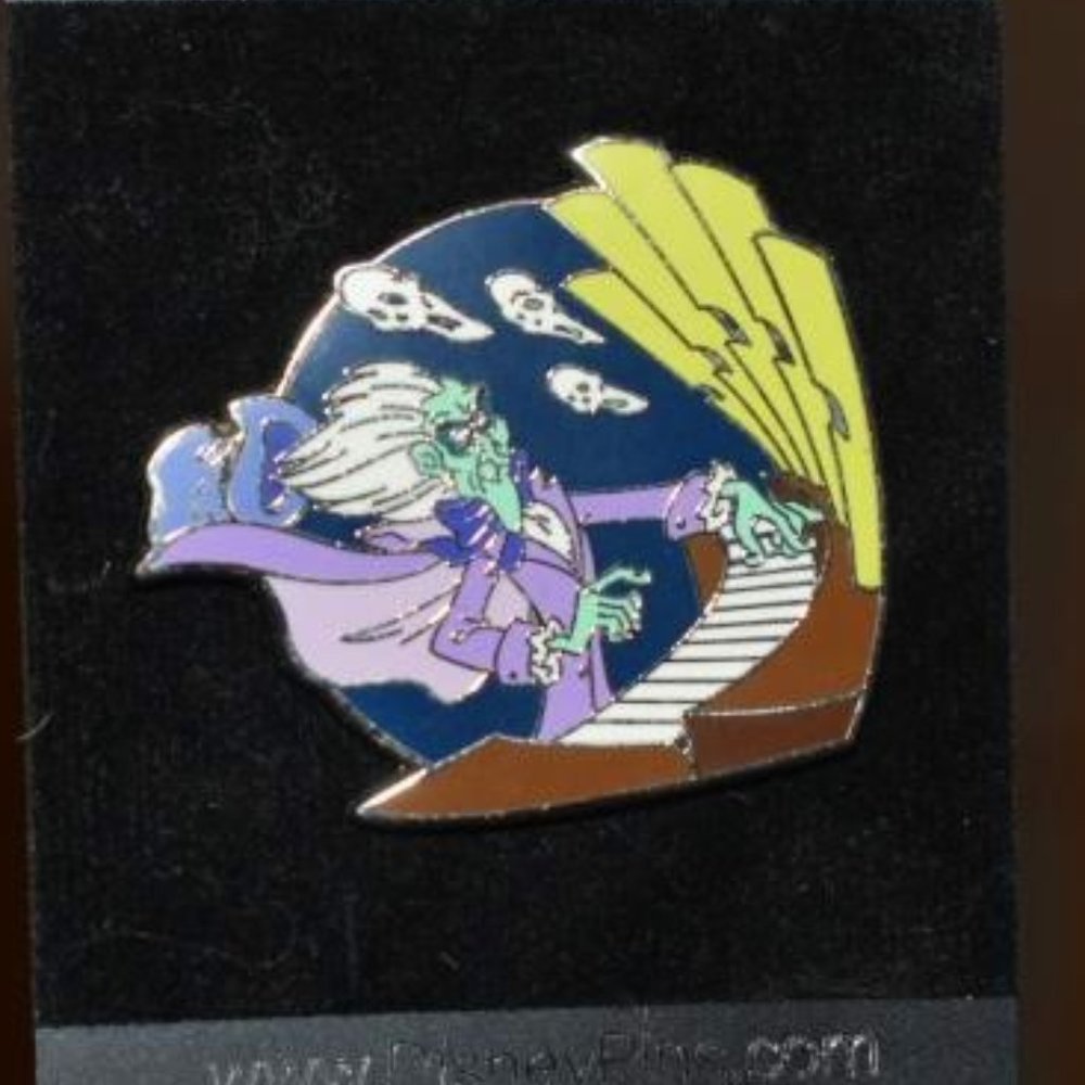 Disney Haunted Mansion Organ Player Ghost Pin Disneyland Ride Very Rare